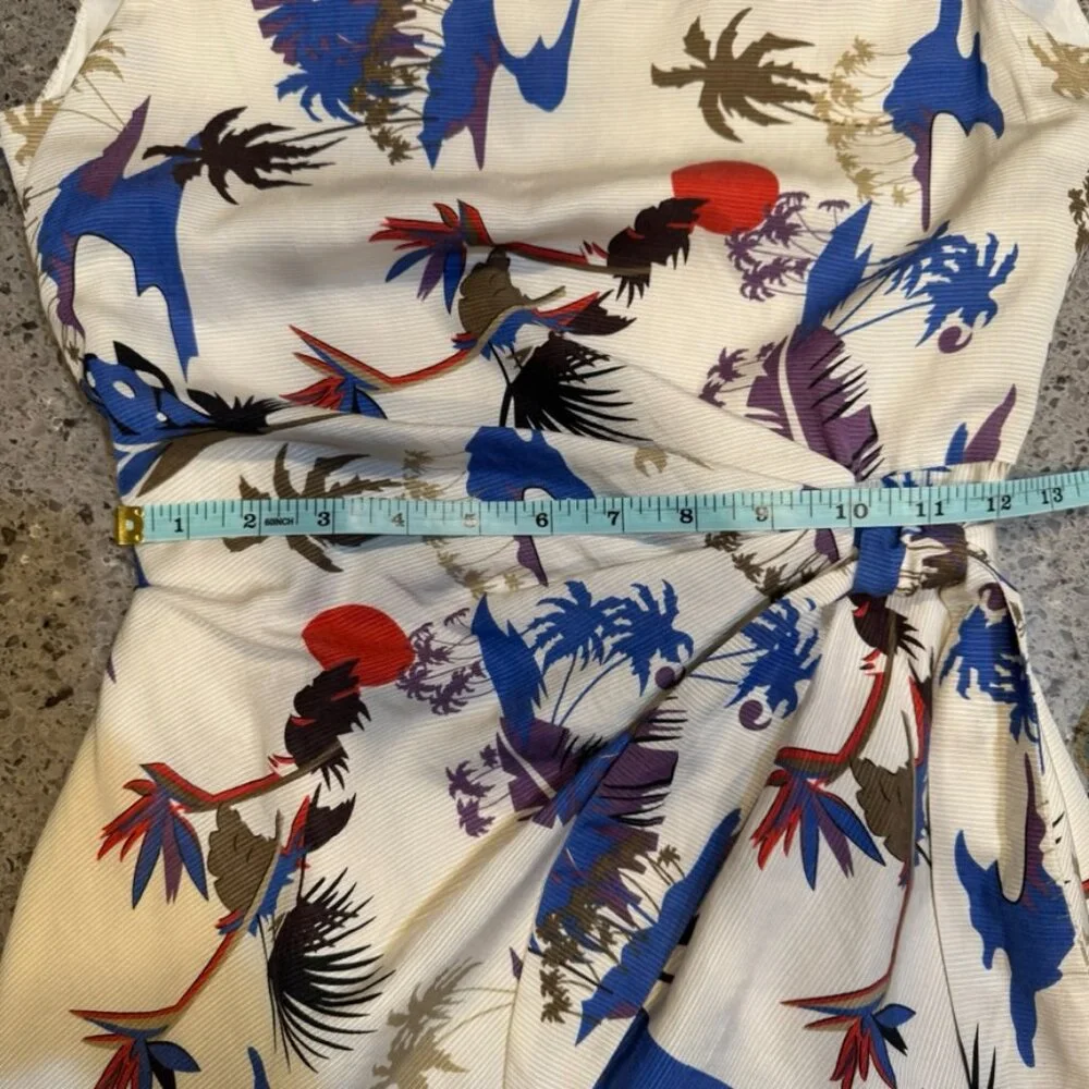 Kate Spade New York - Look‎ For the Silver Lining 100% Silk Floral Dress Size 2